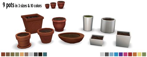 Around The Sims 4, The Sims 4 Custom Content, Pots Plants, Tire Planters, Sims Houses, Plants Pots, My Sims, Sims 4 Gameplay, Sims Games