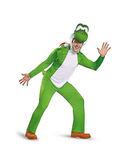 Adult Yoshi Plus Size Costume Deluxe - Mario Bros - Spirithalloween.com Yoshi Costume, Mario Bros Costume, Super Mario Costumes, Luigi Costume, Mario Y Luigi, Mario Costume, Video Game Costumes, Mario Yoshi, Plus Size Costume