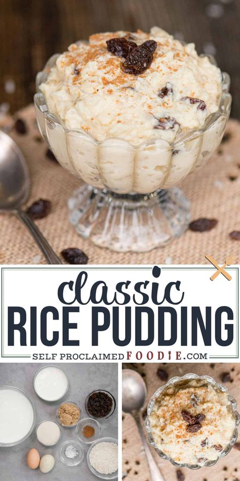 Rice Pudding Recipe Stove Top, Rice Pudding With Raisins, Best Rice Pudding, Rice Custard, Best Rice Pudding Recipe, Rice Pudding Recipe Easy, Cooked Rice Recipes, Homemade Rice Pudding, Raisins Recipe