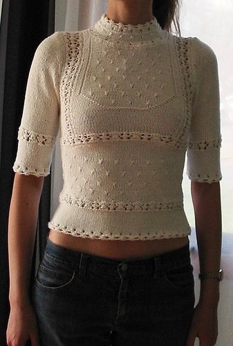 Gilet Crochet, Lace Knitting Patterns, Vogue Knitting, Victorian Lace, Beautiful Knitting, Garter Stitch, Knitting Ideas, Diy Knitting, Summer Knitting