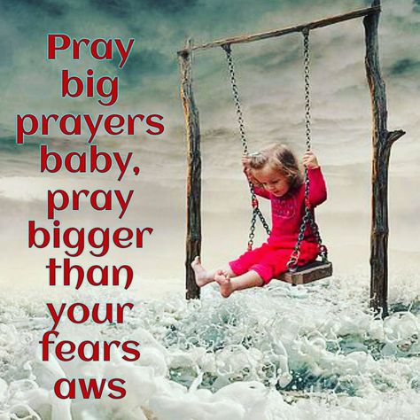 Pray big Prayers baby, pray bigger than your fears! When we pray big, impossible, and audacious prayers, we treat our God like He is big enough to answer the impossible. By praying like that, we admit to Him that we are not all that strong and that we need Him to show up and reveal how big He is! AND, when we pray that way, we get to see Him doing epic things! We get to see Him moving in ways we could have never imagined, which builds us up, encourages us, mystifies us, and gives us BIG stories Mother Daughter Relationship Quotes, Pray Big, Mother Daughter Relationships, Faith Prayer, The Impossible, Scripture Verses, Show Up, Mother Daughter, Relationship Quotes