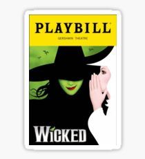 Wicked Playbill Sticker Wicked Playbill, Broadway Playbills, Unique Date Ideas, Wicked Musical, Broadway Plays, Dinner And A Movie, Musical Plays, Theatre Life, Broadway Musicals