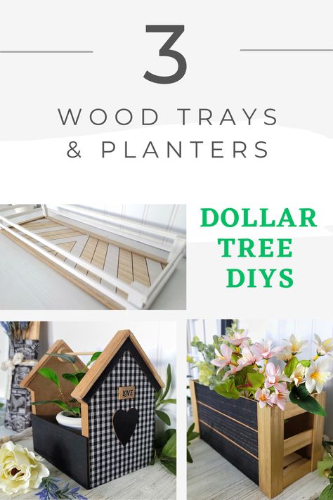 Dollar Tree Wood Tray Diy, Diy Dollar Tree Wooden Tray Ideas, Diy Wooden Coasters Dollar Tree, Diy Risers, Dollar Tree Wooden House Diy, Dollar Tree Home Sign, Farmhouse Signs Diy, Dollar Tree Hacks, Diy Tray