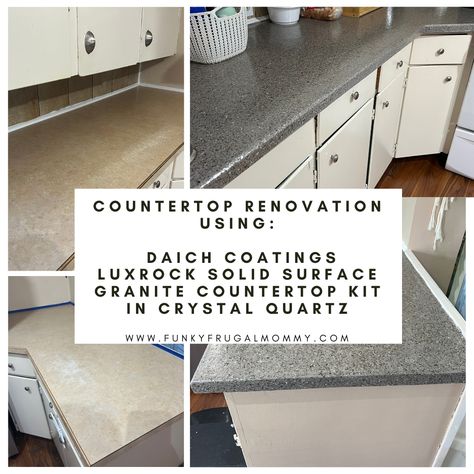 Countertop Kits Faux Granite, Daich Coatings Countertops, Granite Bathroom Countertops, Countertop Kit, Granite Bathroom, Faux Granite, Build A Frame, New Countertops, Epoxy Flooring