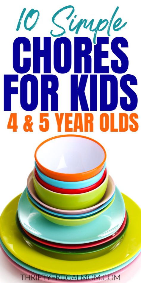 Chores For 5 Year, Chores For 4 Year, Children Chores, Chore Ideas, Age Appropriate Chores For Kids, Important Life Skills, Kid Responsibility, Age Appropriate Chores, Frugal Mom