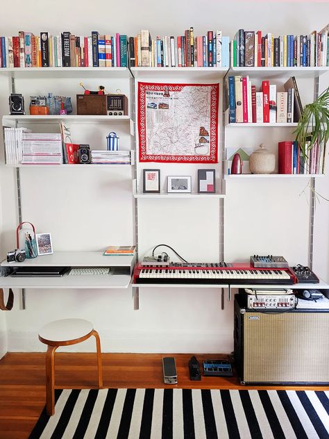 Ceiling Kitchen Cabinets, Track Shelving, Front Hall Closet, Dieter Rams Design, Modern Shelving Units, Ceiling Kitchen, Room London, Island Countertops, Guest Room Office