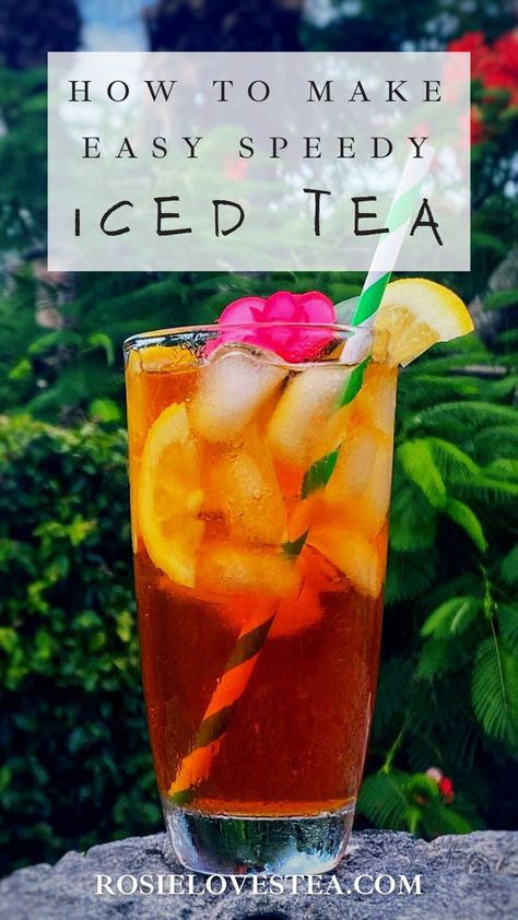 How To Make Iced Tea, Home Made Ice Tea, Tea Tips, Sweet Iced Tea, Type Of Tea, Cold Brew Iced Tea, Homemade Iced Tea, Sweet Tea Recipes, Iced Tea Recipe