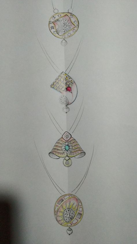 Ruby Pendant Set, Navratri Dandiya, Diamond Sketch, South Jewellery, Jewellery Rendering, Jewellery Sketch, Gem Drawing, Jewellery Illustration, Jewelry Sketches