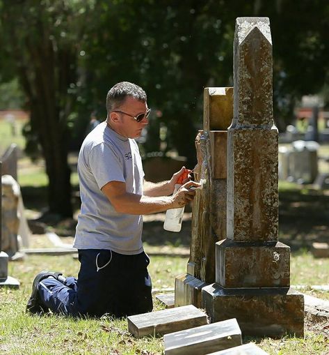 Grave Cleaning, Headstone Cleaning, How To Clean Headstones, Cemetery Symbols, Grave Headstones, Granite Headstones, Cemetery Headstones, Cedar Grove, New Followers