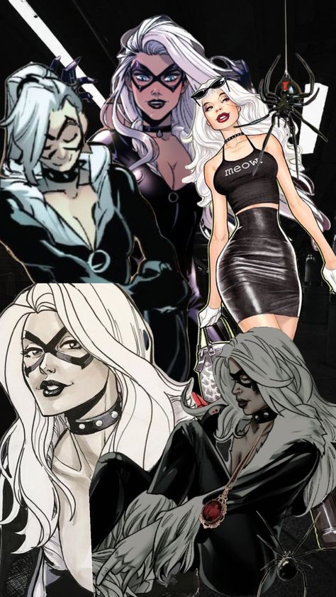 #blackcatmarvel #marvel #blackcat #faliciahardy Spiderman Black Cat, Spiderman Black, Felicia Hardy, Black Cat Marvel, Marvel Venom, Spiderman Comic, Marvel Wallpaper, Comic Movies, Spiderman Art