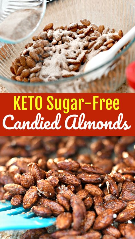 Galletas Keto, Spiced Almonds, Candied Almonds, Keto Candy, Nut Recipes, Recetas Keto, Low Carb Sweets, Keto Cookies, Low Carb Snacks