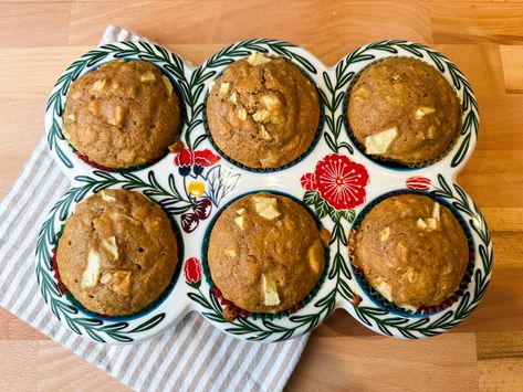 Apple Cinnamon, Oat Muffins, made with Fresh Milled FlourThis recipe is delightfully soft and wonderful for a cool winter morning breakfast. Fresh Milled Muffins, Fresh Milled Flour Muffins, Apple Cinnamon Oat Muffins, Cinnamon Oat Muffins, Fresh Milled Flour, Apple Muffin Recipes, Apple Cinnamon Muffins, Cinnamon Muffins, Oat Muffins