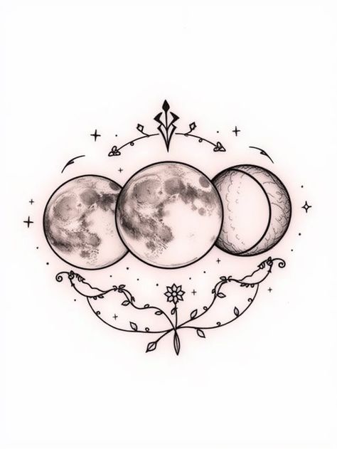 Awaken your spiritual journey with these 15 captivating Pagan tattoo ideas that embody ancient symbols—discover which design resonates with your soul. Pagan Tattoo Ideas, Pagan Tattoos, Moon Phase Tattoo, Phase Tattoo, Wicca Tattoo, Pagan Tattoo, Moon Phases Tattoo, Mystical Tattoos, Ancient Symbols