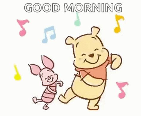 Pooh Music GIF - Pooh Music Dance - Discover & Share GIFs Disney Good Morning Gif, Good Morning Kiss Gif, Good Morning Rose Gif, Happy Morning Images, Music Gif, Good Morning Animated Images, Good Morning Cartoon, Disney Gifs, Good Morning Kisses