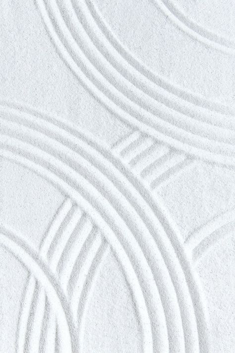 White sand surface texture background zen and peace concept | free image by rawpixel.com / Chanikarn Thongsupa Sand Patterns Texture, Zen Garden Sand Patterns, Bamboo Moodboard, Japanese Sand Garden, Zen Background, Zen Garden Sand, Yoga Background, Zen Sand, Zen Wallpaper