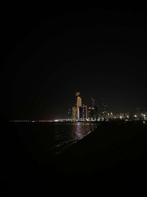 Abu dhabi corniche Abu Dhabi Night, Cornish Beaches, City Lights, Abu Dhabi, Quick Saves