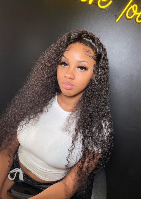 Curly Free Part Wig, Wet And Wavy Wig Install, Styling Water Wave Wig, No Part Side Part Curly Wig, Wet Wavy Lace Front Wigs Hairstyles, Side Part Wet And Wavy Wig, Free Part Curly Wig, Curly Wave Lace Front Wig, Deepwave Frontal Hairstyles Ideas