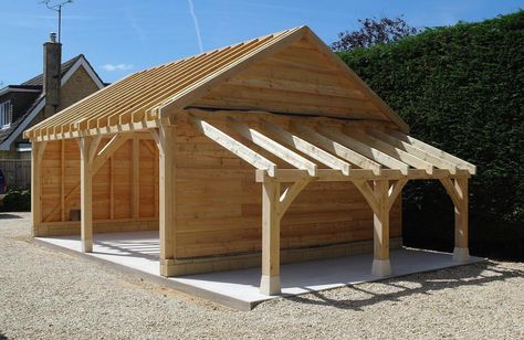 Oak Garage, Timber Garage, Carport Sheds, Oak Framed Buildings, Firewood Shed, Carport Garage, Lean To, Log Store, Carport Designs