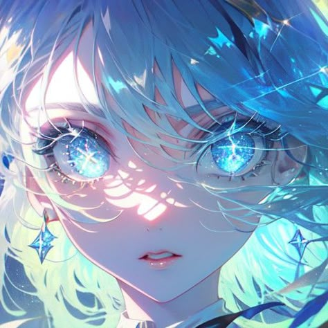 Blue Anime Eyes, Light Blue Anime, Anime Blue Eyes, Chibi Eyes, Sky Anime, Light Blue Eyes, Cute Eyes Drawing, Eyes Artwork, Blue Anime