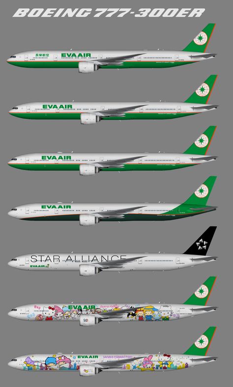 EVA Air Boeing B777-3 Eva Airlines, Boeing Planes, Aircraft Maintenance Engineer, British European Airways, Survival Gadgets, 777 300er, Eva Air, Luxury Private Jets, Aircraft Maintenance