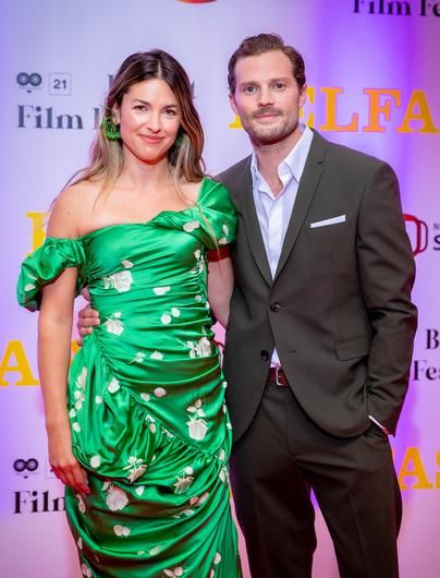 Semi Formal Blazer, Amelia Warner Jamie Dornan, Jamie Dornan And Wife, Amelia Warner, Jaime Dornan, Wild Swimming, Formal Blazer, Wife And Kids, First Daughter