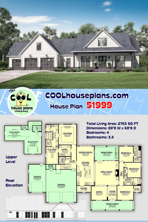 3000 Sq Ft House Plans 4 Bedrooms, 3000sqft House Plans, 4 Bed 3 Bath Floor Plans, 4 Bedroom 3 Bath House Plans Open Floor, House Plans With Guest Suite, 4 Bedroom 3 Bath House Plans Open Floor One Story, 3 Bedroom 3 Bath House Plans Open Floor, Custom 4 Bedroom House Plans, One Level Farmhouse Plans 4 Bedroom