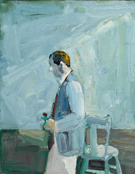 thunderstruck9: “ Paul Wonner (American, 1920-2008), Man with Flower, 1962. Oil on canvas, 59.69 x 48.58 cm. ” Paul Wonner, David Park, Bay Area Figurative Movement, Richard Diebenkorn, Wayne Thiebaud, Original Paintings For Sale, Art Paintings For Sale, Figurative Artists, Abstract Expressionist