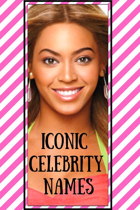 Great iconic names! These are great name ideas from iconic celebrities. From Beyonce, to Barack, there are all kinds of famous names! If you are looking for unique name ideas, this is a list of iconic names of people we all know and love. Check out this list of famous celebrities #Names #Celebrities Iconic Names, Black Women Celebrities, Iconic Celebrities, Social Media Feed, Famous Names, Bet Awards, Great Names, Stylish Celebrities, Name List