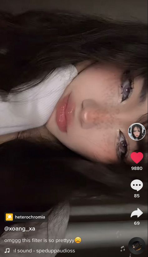 Aesthetic Tiktok Filter, Tiktok Filters, Fashion Illustration Hair, Makeup Poses, Illustration Hair, Makeup Filter, Insta Filter, Selfie Fail, Story Filters