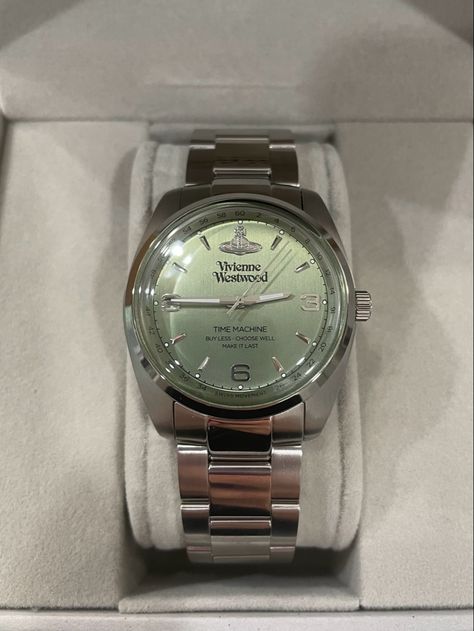 Men’s Vivienne Westwood, Vivienne Westwood Watch Aesthetic, Vivienne Westwood Mens Jewellery, Mens Vivienne Westwood, Green Vivienne Westwood, Cute Gifts For Him, Silver Vivienne Westwood, Vivienne Westwood Watch, Clocks Aesthetic