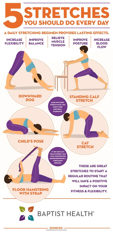 everyday stretches infographic Best Stretches To Do Daily, Muscle Lengthening Exercises, Active Stretching Routine, Lengthening Exercises, Quick Stretch Routine Before Bed, Benefits Of Stretching Daily, Stretching Benefits, Exercise Infographic, Why Is Stretching Important