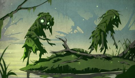 Swamp People Art, Druid Oc, Avatar Legends, Fae Realm, Nature Building, Swamp Creature, Vis Dev, Forest Creatures, Fantasy Story