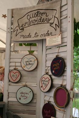 Knew I drove those shutters across the country for a reason! Craft Stall Display, Craft Fair Table, Display Towels, Craft Show Booths, Craft Show Booth, Craft Booth Display, Jewerly Displays, Renegade Craft Fair, Craft Fairs Booth