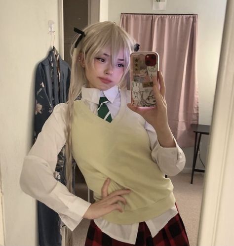 SOUL EATER <3 Maka Cosplay, Soul Eater, Lab Coat, Ruffle Blouse, Women's Top