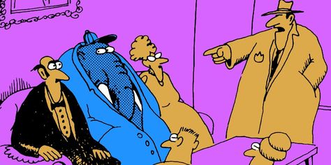 The Far Side: 15 Most Unforgettable Comics About Elephants Farside Comics Gary Larson, Farside Comics, Gary Larson Comics, The Far Side Gallery, Gary Larson Far Side, Far Side Cartoons, Irreverent Humor, Newspaper Comic Strip, Far Side Comics