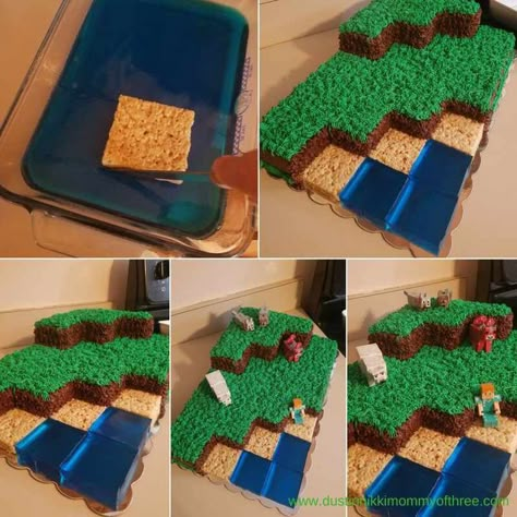 Birthday Cake Minecraft, Minecraft Landscape, Diy Minecraft Birthday Party, Cake Minecraft, Minecraft Party Decorations, Minecraft Birthday Cake, Minecraft Bday, Diy Minecraft, Minecraft Birthday Party