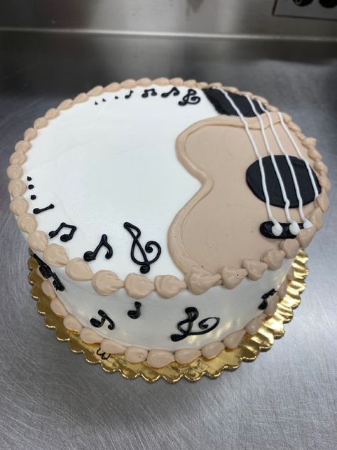 Guitar Design Cake, Electric Guitar Birthday Cake, Music Cakes Birthday, Guitar Cake Ideas Birthday, Music Themed Cakes For Men, Guitar Themed Birthday Party, Guitar Cakes For Men, Country Music Cake, Guitar Cake Ideas