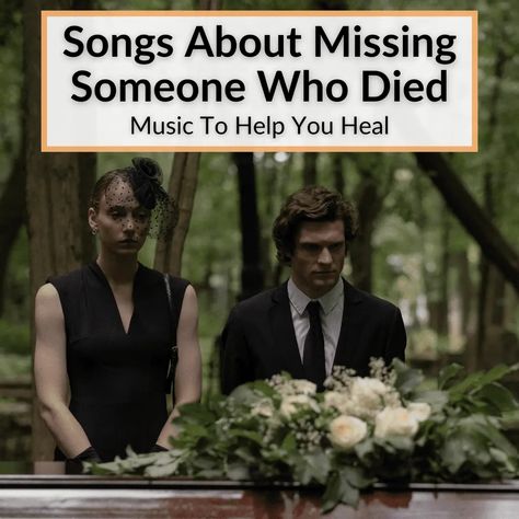 These 17 songs about missing someone who died can help you deal with your grief and heal a bit from the pain of such a deep loss. I tried to include songs from... Songs For Missing Someone, Songs About Losing Someone, Songs About Losing Your Best Friend, Songs About Losing A Loved One, Songs About Missing Someone, Playlist Moods, 17 Songs, Missing Someone In Heaven, About Missing Someone