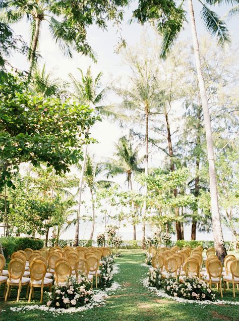 Rosewood Phuket, Outside Wedding Ceremonies, Night Time Wedding, Beachy Wedding, Phuket Wedding, Thailand Wedding, Outdoor Wedding Inspiration, Classic Romance, Thailand Beaches