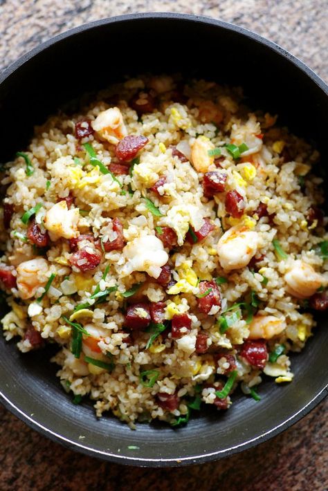 Young Chow Fried Rice, Yang Chow Fried Rice, Chicken Long Rice, Hawaii Recipes, Lap Cheong, Special Fried Rice, Chinese Sausage, Rice Food, Rice Cooker Recipes