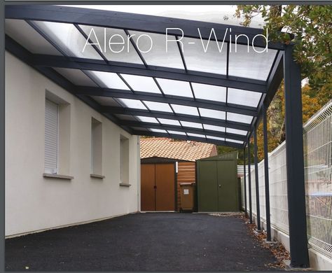 Carport Aluminium, Aluminum Carport, Modern Carport, Car Shed, Steel Carports, Carport Canopy, Shed Cabin, Tandem Garage, Diy Platform Bed