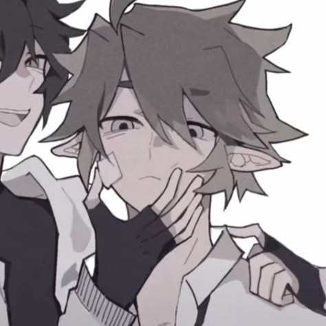 Guy Friends Matching Pfp, Matching Pfp Couple Male X Male, Masc X Masc Pfps Matching, Male X Male Matching Icons, Couple Pic Anime, Boy X Boy Matching Pfp Icons, Cartoon Cute Aesthetic, Pfp Matching Couple, Bisexual Wallpaper Iphone Aesthetic