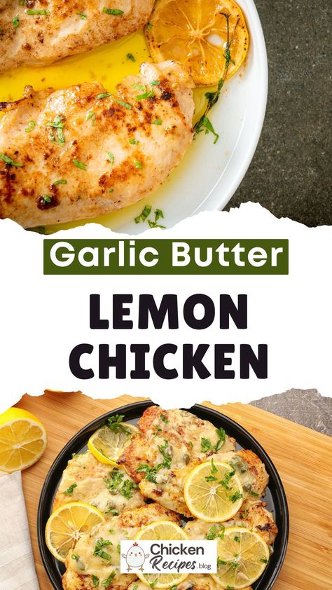 Lemon Chicken : The tangy zing of lemon combined with the savory richness of chicken makes it a crowd-pleaser at any dinner table. Lemon Recipes Dinner, Healthy Chicken Dinner Ideas, Weeknight Meals Healthy, Healthy Chicken Dishes, Hearty Chicken Soup, Chicken Tacos Easy, Chicken Soups, Creamy Lemon Chicken, Chicken Tacos Crockpot