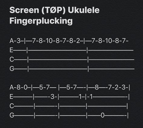 This is the beginning of the Twenty one pilots song “Screen” on the ukulele Truce Twenty One Pilots, Twenty One Pilots Ukulele, Ukulele Tabs Songs, Twenty One Pilots Songs, Uke Chords, Popular Piano Sheet Music, Hey Monday, Easy Guitar Chords, Uke Tabs