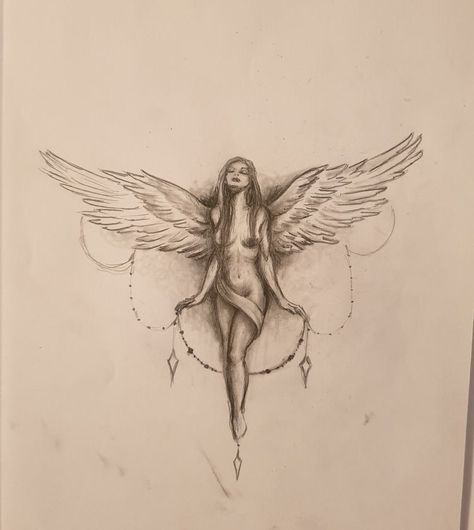 Angel Back Tattoo, Angel Tattoo For Women, Tatuagem Masculina Pequena, Goddess Tattoo, Spine Tattoos For Women, Fairy Tattoo, Badass Tattoos, Discreet Tattoos, Wings Tattoo