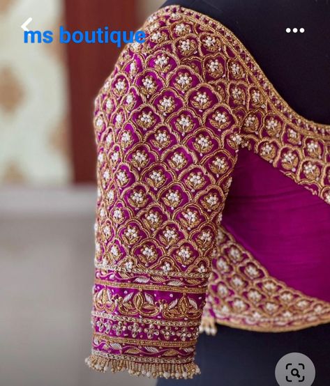 Exclusive Blouse Designs, Dress Designs For Stitching, Long Blouse Designs, Latest Bridal Blouse Designs, Maggam Work Blouse, Blouse Designs Catalogue, Latest Blouse Designs Pattern, New Saree Blouse Designs, Latest Model Blouse Designs