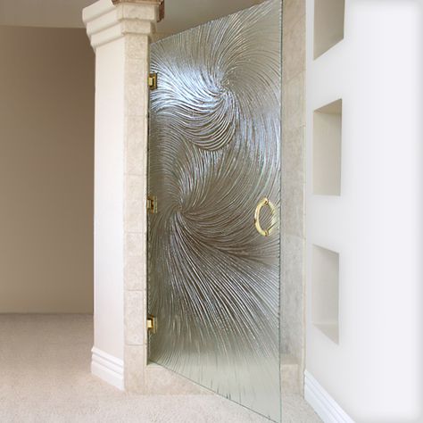 Glass | Bath | Shower | Shower Doors | Cast Glass Images Etched Glass Shower Doors, Textured Glass Door, Colour Decor, Entry Doors With Glass, Dream Shower, Frosted Glass Door, Shower Enclosures, زجاج ملون, Glass Products