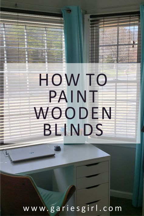 Painted Blinds, Dark Wood Blinds, Painting Fake Wood, White Wood Blinds, Painting Blinds, Cleaning Wood Blinds, Faux Blinds, Wooden Window Blinds, Wooden Window Shutters