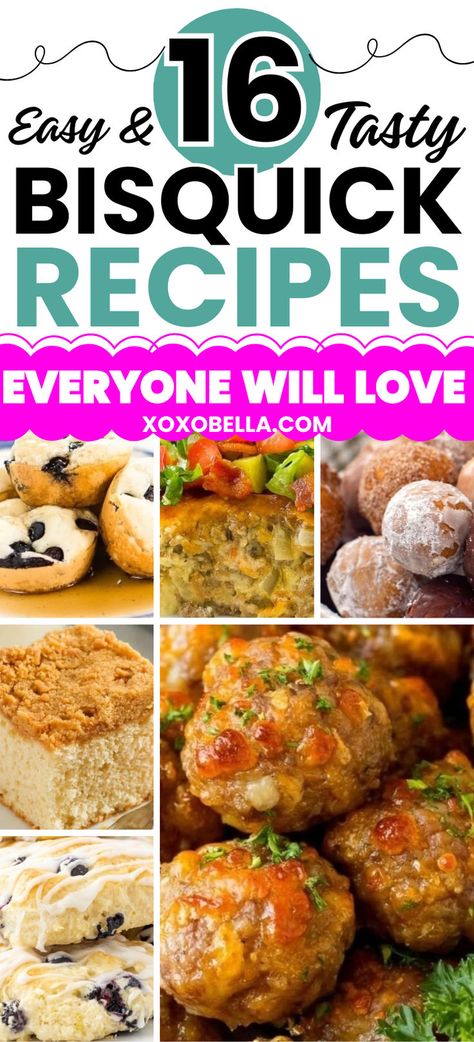 Simple Bisquick recipes Bisquick Biscuit Recipe, Breakfast Ideas With Bisquick, Bisquick Quick Bread Recipes, Bisquick Muffin Recipes Breakfast, Bisquick Quick Bread, Bisquick Bread Recipes, Best Bisquick Recipes, Bisquick Cookie Recipes, Bisquick Scones