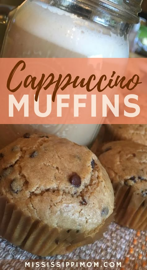 Easy and Delicious Cappuccino Muffins - MississippiMom.com Coffee Based Desserts, Winter Bakes, School Desserts, Cappuccino Muffins, Classic Meals, Coffee Muffins, Jumbo Muffins, Healthy Afternoon Snacks, Chocolate Roll